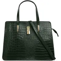 Cluty Handtasche Damen 021321 dunkelgrün