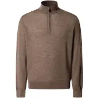 Hackett London für Herren. HM7000205 Ess Merino Hzip Pullover mit Reißverschluss, beige (L), Lässig, Wolle, Klassisch