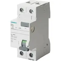 Siemens 5SV4314-0KL FI-Schutzschalter, 2-polig, Typ AC, In: 40 A, 30 mA, Un AC: 230 V, N-links 5SV43140KL