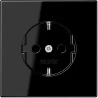 JUNG Steckdose 1f sw glz LS UP IP20 ZP LS1521SW