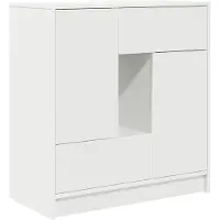 vidaXL Sideboard mit Schubladen und Türen Weiß 70,5x34x74,5 cm