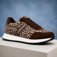 Lureaux The Leopard Dandy Runners - - Schöne bunte Schuhe - Einzigartiger Druck - Herren