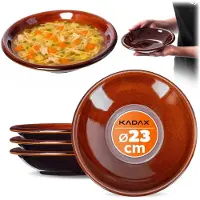 Kadax Speiseteller 23 cm, Steingut, 4er-Set