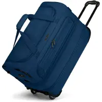 Redolz Reisetasche Trolley Duffle Essentials Wheeled Duffle Exp. Navy dunkelblau 55cm