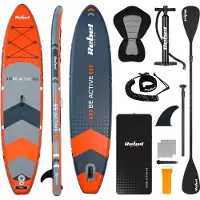 Rebel RBA-4501 Paddleboard SUP mit Zubehör, 350 cm, 140 kg, orange