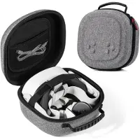INF Meta Quest 3 Tragetasche – VR-Headset kompatibel mit Meta Quest 3S/3/2 & Vision Pro – Grau
