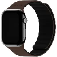 Holdit Silikonarmband Magnet für Apple Watch | 44/45/46/49 mm - Chocolate / Black