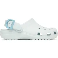 Crocs Pantoletten Classic Enamel Buckle Clog 213347 Hellblau