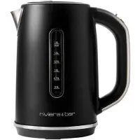 Riviera & Bar Kabelloser wasserkocher 1,8 l 2200 w schwarz satiniert BBT669