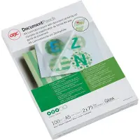 GBC Laminiertaschen f. Dokumente A5 2x75 Micron glänzend (100), A5, 154 mm, 0,15 mm, 218 mm, 100 Stück(e)