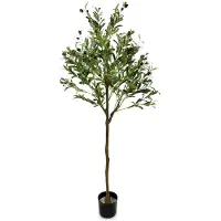 IvoQ Künstlicher Olivenbaum 150 cm - Pflegefrei - Langlebig & Sicher - Ideal für den Innenbereich