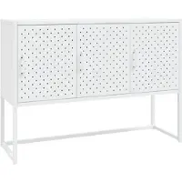 vidaXL Sideboard Weiß 105x35x75 cm Stahl