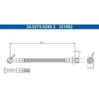 Ate Bremsschlauch 24.5275-0260.3