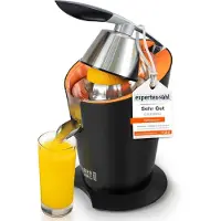 Lebenlang Elektrische Orangenpresse 600 W – Schwarz, 20 x 20 x 31 cm, Edelstahl, inkl. Hebelarm