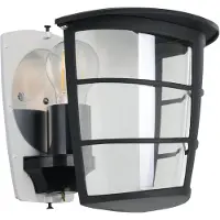 Eglo ALORIA, Wandbeleuchtung für den Außenbereich, Schwarz, Aluminium, Kunststoff, IP44, Eingang, Garten, Terrasse, E27