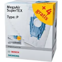 Siemens VZ123FP, Staubbeutel, Blau, Weiß, 12 Stück(e)