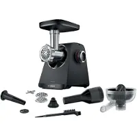 Bosch MFWS430B Elektrischer Fleischwolf - Schwarz & Silber, 1900W, 2,5 Kg/min