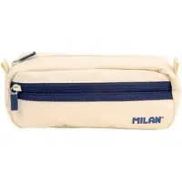 Milan 2-zipped Rectangular 1918 Series Mäppchen Beige Mann Beige One Size