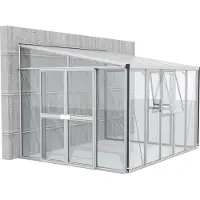 E.P.H. Schmidt Vitavia Gewächshaus Helena 8600 ESG 4mm u. Dach HKP 10mm, alu, 266725