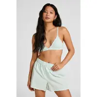 Hunkemoller Pyjama Short Seersucker Blau