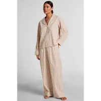 Hunkemoller Dobby Pyjamahose Gewebte Baumwolle Beige