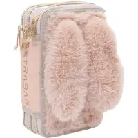 Astra Dreifaltige Federmappe mit Zubehör Fluffy Bunny AC31 Astrabag
