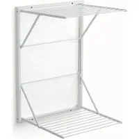 Arredamenti Italia Wäscheständer Koral Serie 603, wandmontierbar und klappbar, 13 Meter Wäscheleine