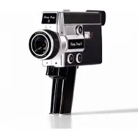 Campsnap CS-8 Digital Video Kamera Retro, Vintage, Super 8 Optik, 2.7K, 8x Zoom, USB-C, 128GB Ready