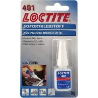 Loctite 401 Sofortkleber farblos 5gr Flasche VE12