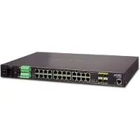 Planet Industrial L2 Gigabit Managed Switch 24 Gigabit port 4 Shared SFP slots Rackmount