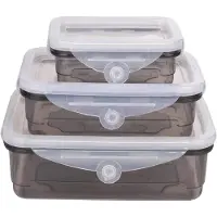 Sonstiges ALPINA Frischhaltedosen mit Deckel, 3 Stück, 170ml, 450ml, 850ml