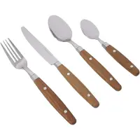 Gimex Nature Line Besteck - Holz - 16-teilig