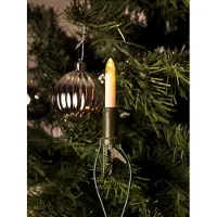 Konstsmide - LED Baumkette, Schaftkerzen, 10 warm weiße Dioden, 230V, Innen, grünes Kabel; 1068-020