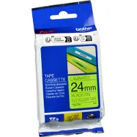 Brother Gloss Laminated Labelling Tape - 24mm, Black/Yellow, TZ, 8 m, 2,4 cm