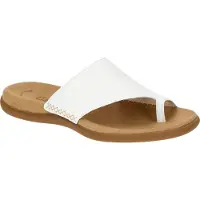 Gabor 03.700 Damen Pantoletten - Zehentrenner Pantolette weiß Freizeit NEU