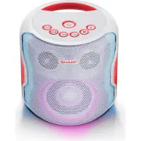 Sharp PS-919 2.1 Bluetooth-Lautsprecher, 130 Watt RMS, wasserabweisendes Gehäuse, Farbe: weiss