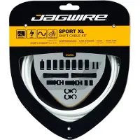 Jagwire Schaltzugset Road & Mountain Sport XL Weiß - Universal für Falträder ...