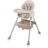 Baby Vivo Design 2in1 Kinderhochstuhl - Oscar in Pink