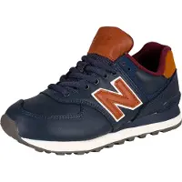 New Balance 574 Ledertrainer, Blau 40 EU