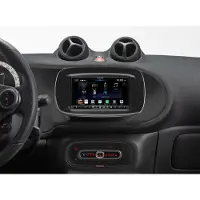 Alpine iLX-705S453B | 2-DIN-Autoradio und Digital-Media-Station mit 7-Zoll-Touchscreen, DAB+, Apple CarPlay Wireless und Android Auto für SMART (453)