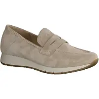 Gabor Comfort 42471-33 Damenslipper, Beige, Leder, Slip On, City-Schuhe - Damenschuhe Slipper / Trotteur, Beige, leder (dreamvelour)