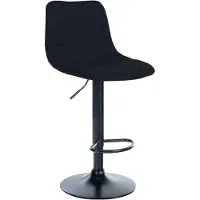 CLP Barhocker Lex Stoff schwarz Gestell Farbe schwarz