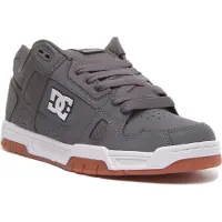 Dc-shoes Stag Herren Schnürung Leder Lässige Turnschuhe Grau – 7 Großbritannien - 40 EU - 8 US / Grau