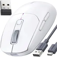 UGREEN MU103, Beidhändig, RF Wireless + Bluetooth + USB Type-C, Weiß