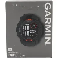 Garmin Instinct 3 Solar 50 mm Sportuhr in schwarz, Größe Einheitsgröße