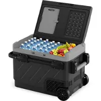Auronic Kompressor Kühlbox - Elektrisch - 12V und 230 Volt - Gefrieren und Kühlen - 49L - Grau