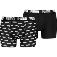 Puma MEN EVERYDAY LOGO PRINT BOXERS 2P rose water
