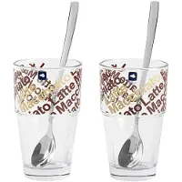 Leonardo Latte Macchiato Glas Solo Braun 410 ml (2er Set)