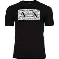 Armani Exchange für Herren. 8NZTCKZ8H4Z1200 Quadrate T-shirt schwarz (L), Lässig, Baumwolle, Kurzarm