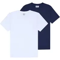 Ellesse T-Shirt "T-Shirt ACCIANO TEE 2P 2er Pack", Herren, Gr. L, bunt (weiß, dunkelblau), Obermaterial: 100% Baumwolle CO., Shirts T-Shirt
